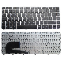 Teclado compatible para portátil HP Elitebook 745 G3 / 745 G4 / 840 G3 / 840 G4 / 848 G4 / Negro marco plata