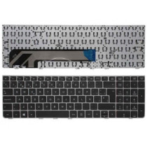 Teclado compatible para portátil HP Probook 4530s / 4535s / 4545s / 4730s Negro / Marco Plata