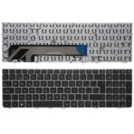 Teclado compatible para portátil HP Probook 4530s / 4535s / 4545s / 4730s Negro / Marco Plata
