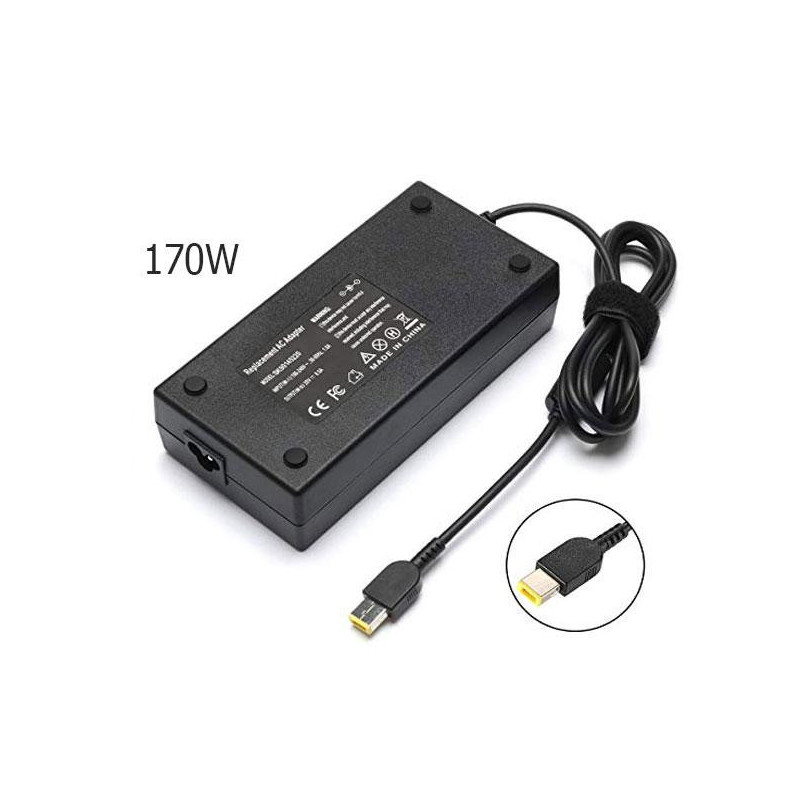 Cargador compatible para portátil LENOVO 170W 20V 8.5A 11.0x4.5 (rectangular) Dayma