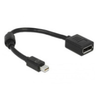 Cable adaptador Displayport hembra a Mini Displayport macho / 15cm / 4K / Delock 65554