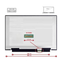 Pantalla para portátil LED 15.6\ Slim 40 Pines 4K Sin Brackets"