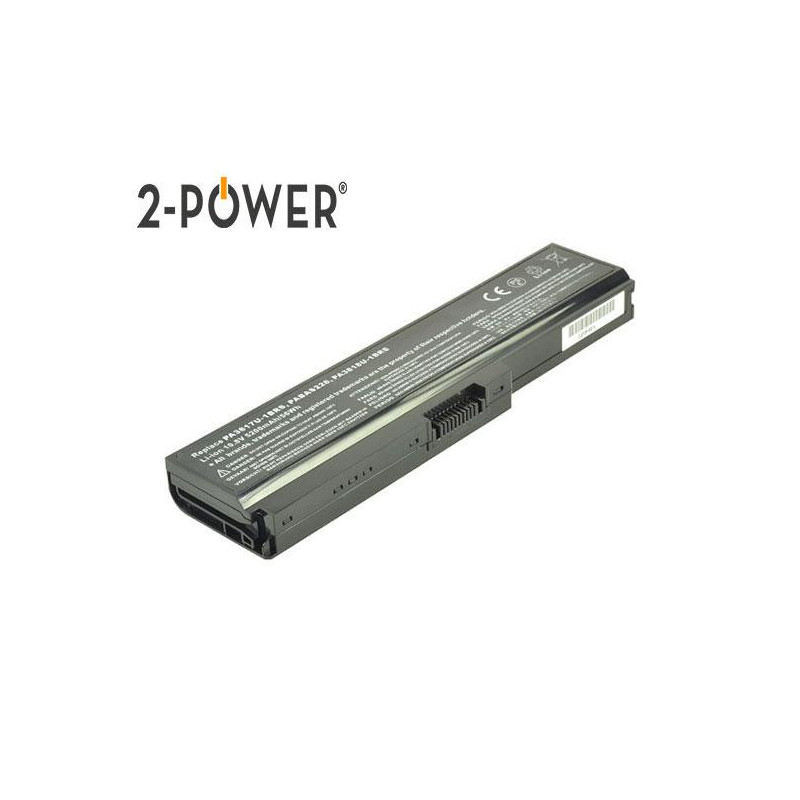 Batería compatible para portátil TOSHIBA L750 10.8V 5200mAh 2-POWER