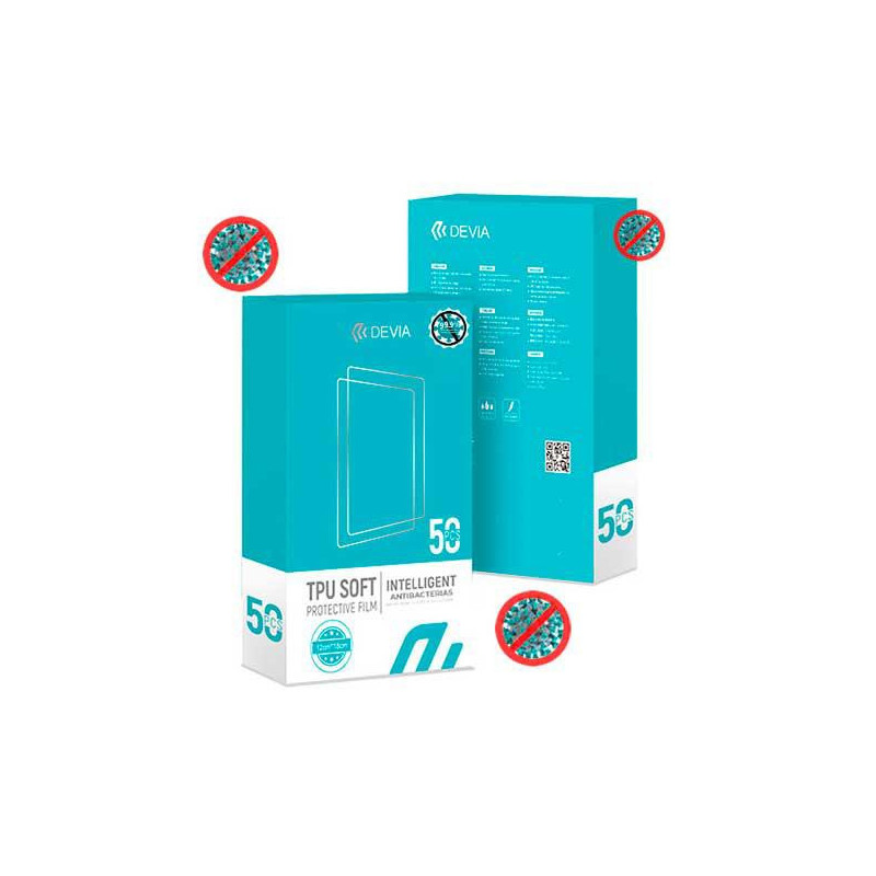 Pack de láminas hidrogel antibacterias Devia (50 láminas) 363085 / 340802