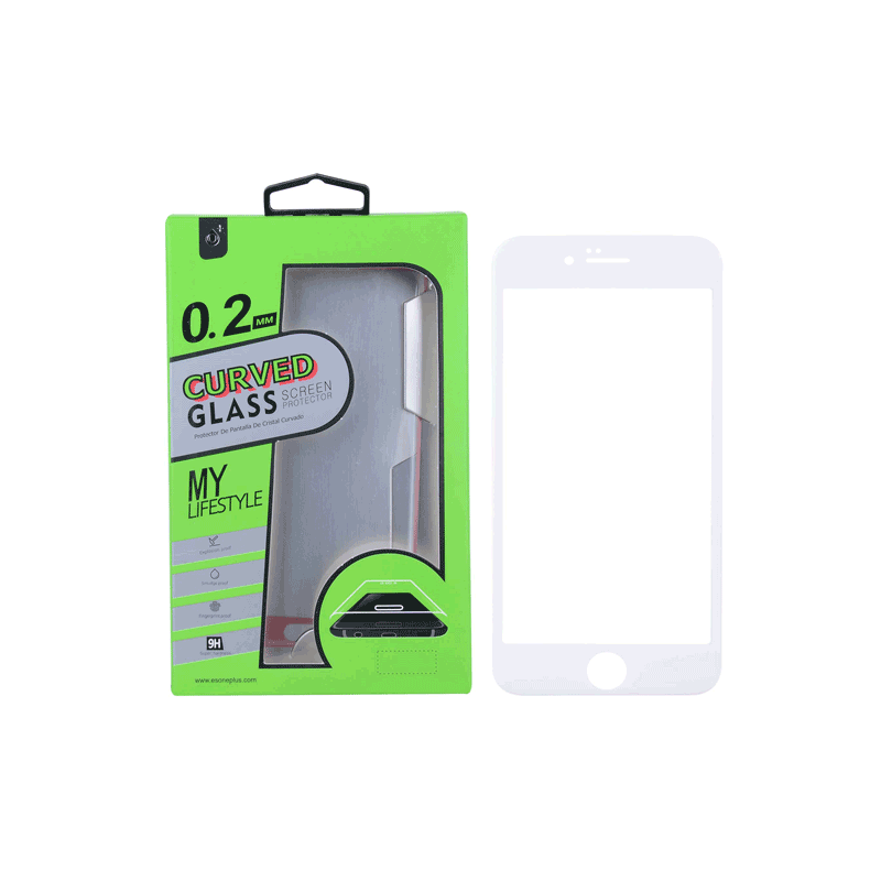 Protector pantalla cristal Anti-espia / Iphone 7G/8G / Blanco