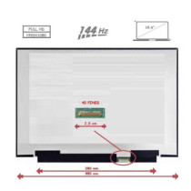 Pantalla para portátil LED 15.6\ Slim 40 Pines Full HD Sin Brackets 144Hz"
