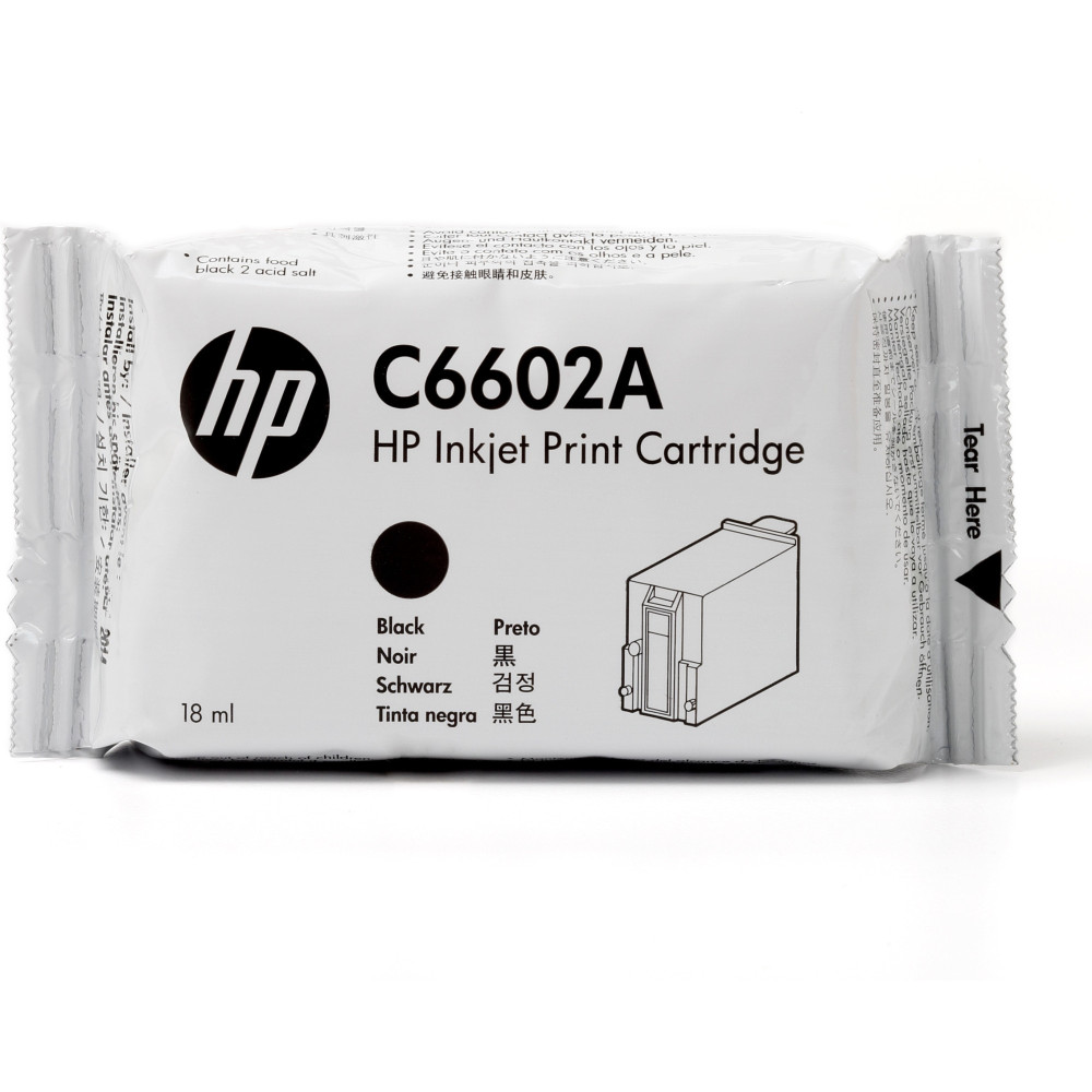 Tinta original hp c6602a negro 18ml