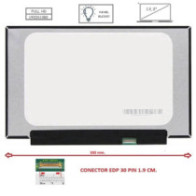 Pantalla compatible para portátil LED 13.3\ SLIM 30 Pines FULL HD Sin Brackets Ancho 300 mm Brillo"