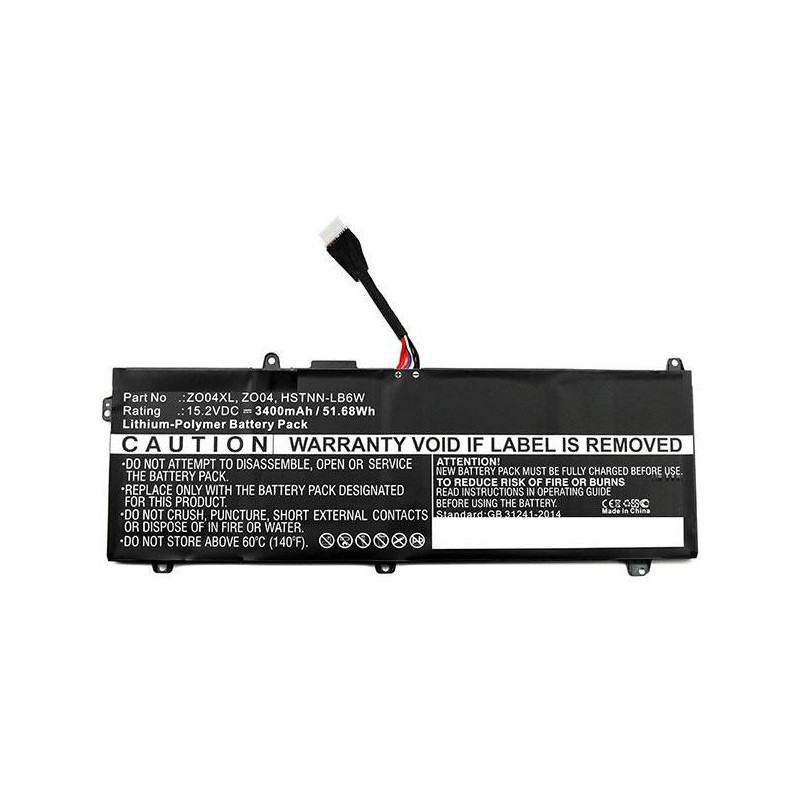 Batería compatible para portátil HP Zbook Studio G3 15.2V / 3400mAh / mbxhp-ba0109