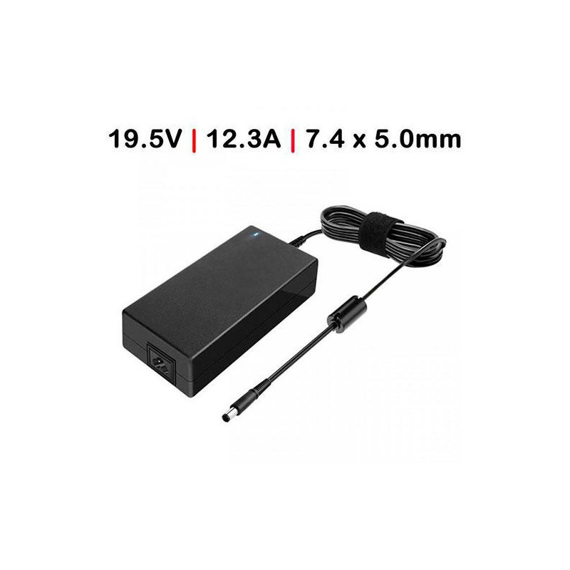 Cargador compatible para portátil DELL 240W 19.5V 12.3A 7.4x5.0 mm Dayma