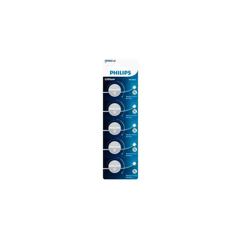 Pila boton litio CR2032 3v Philips ( 5pcs)