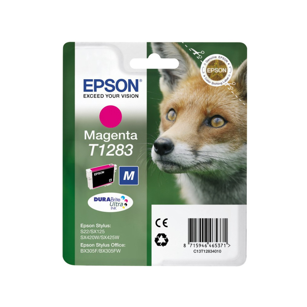 Tinta original epson t1283 magenta c13t12834020 3.5ml