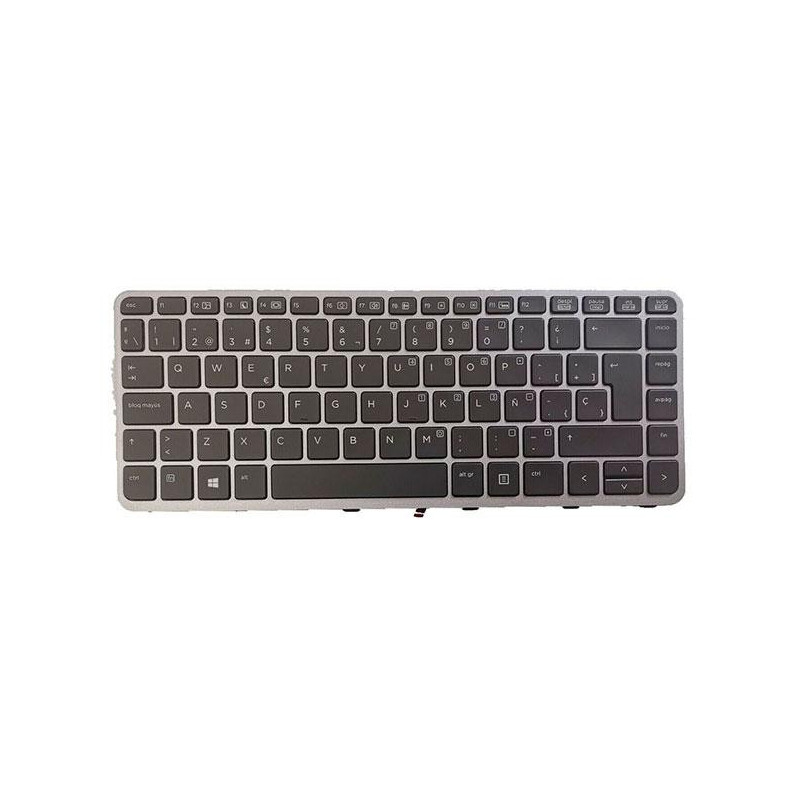 Teclado compatible para portátil HP Compaq Elitebook 1040 G1 / Negro / 736933-071