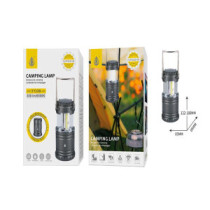 Linterna camping plegable NR9318 LED / 300 lumenes / IP54 / Resistente al agua / 4 horas uso / Gris / 2903189
