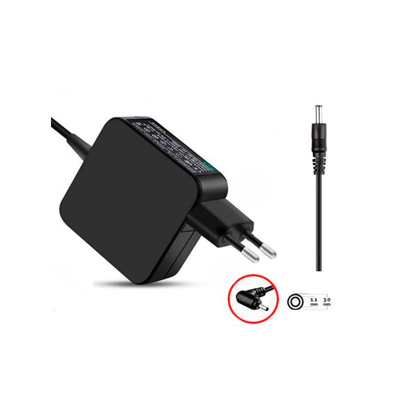 Cargador compatible para portátil ACER / ASUS / MEDION 45W 19V 2.37A 3.0x1.1 mm Versión enchufe Dayma