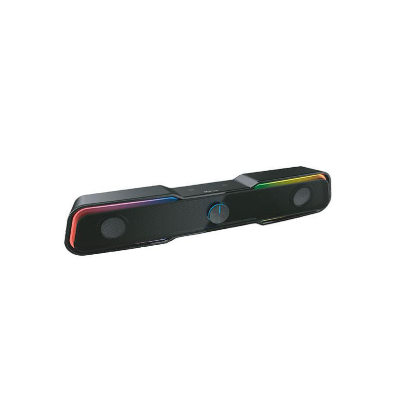 Barra de sonido Bluetooth Gaming Droxio Nessye / Rgb Led 3 Modos / 10w / Jack 3,5mm / Negro