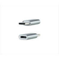 Adaptador Type-C Macho a MicroUsb Hembra Plata / 10.02.0011 Nanocable