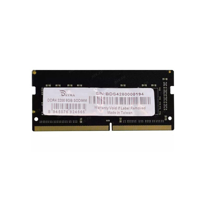 Memoria Ram Dayma SODIMM DDR4 8Gb 3200mhz / Non-ecc / Chips Samsung / DM0003