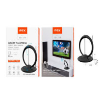 Antena de TV Interior TB1314 / 8 DBI / 4K / Rango de 80 KM / 3M / Negro / One+