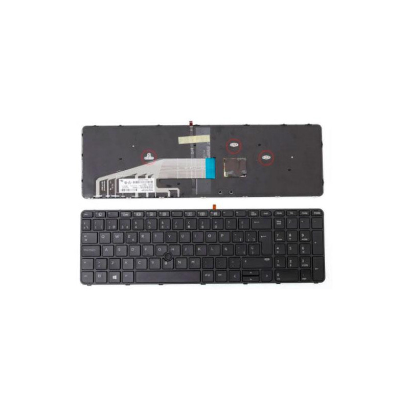 Teclado compatible para portátil HP Probook 650 G2 / 650 G3 / 655 G2 / 655 G3 / 450 G3 / 455 G3 / Retroiluminado