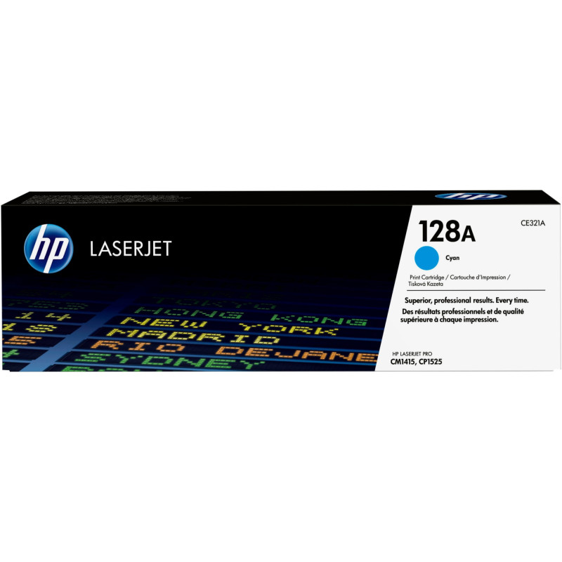 Tóner original hp ce321a cian 128a 1.300 páginas