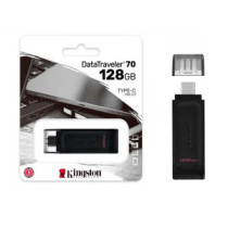 Pendrive Kingston DT70 128Gb Type-C 3.2 Gen.1 / Negro