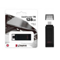 Pendrive Kingston DT70 128Gb Type-C 3.2 Gen.1 / Negro