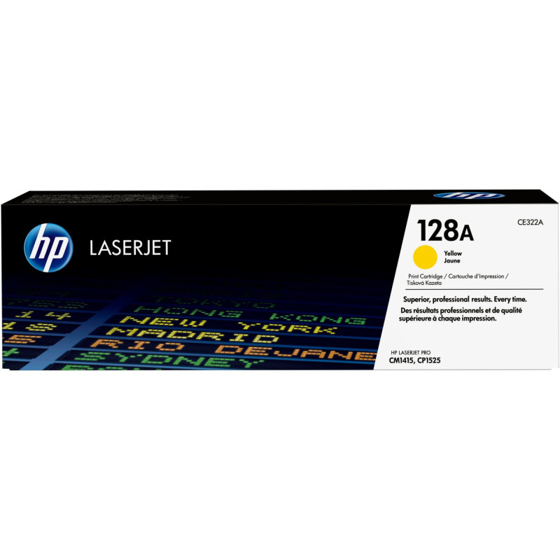 Tóner original hp ce322a amarillo 128a 1.300 páginas