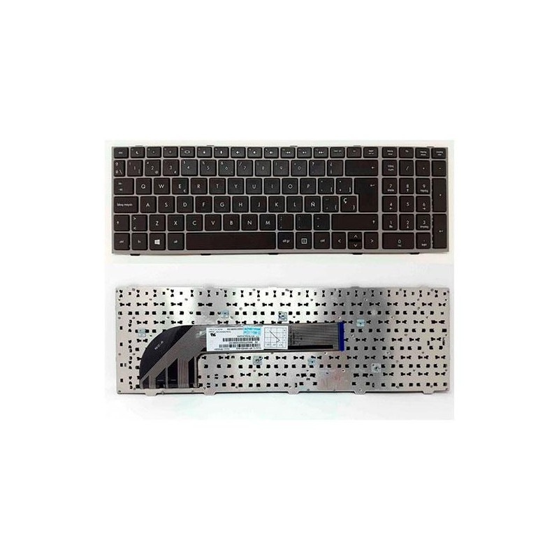 Teclado compatible para portátil HP Probook 6440b / 6540b / Marco Gris