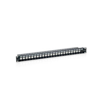 Patch panel vacio cat.6 apantallado 24 puertos keystone 1u