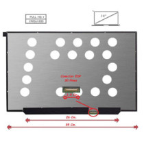 Pantalla para portátil LED 16\ Slim 30 Pines Full HD Sin Brackets 60 hZ"