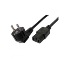 Cable alimentacion cpu a red schuko 1.8m / Negro / Bulk ( Sin bolsa)