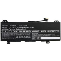 Batería compatible para portátil HP 11 G8 EE / 7.7v / 5900 mAh / 45.43 Wh / GH02XL / MBXHP-BA0249