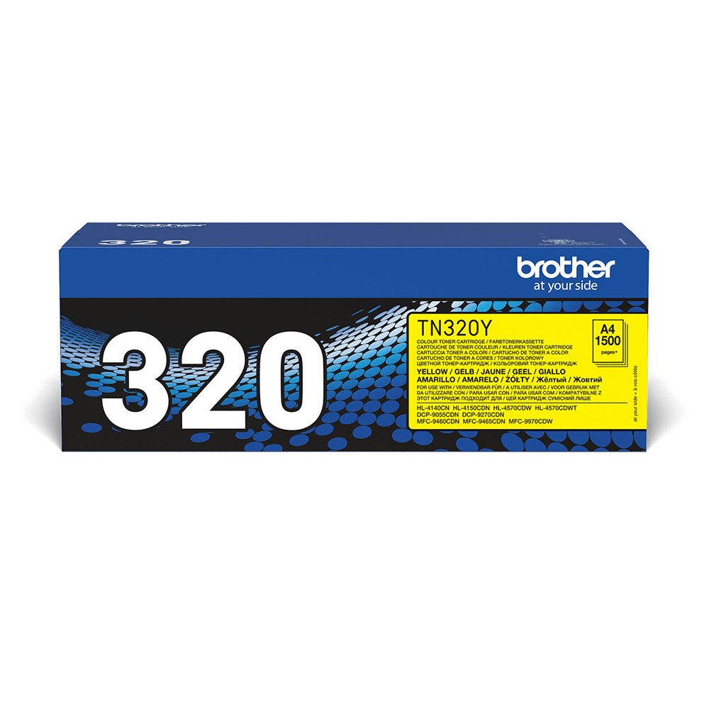 Tóner original brother tn320y amarillo 1.500 páginas