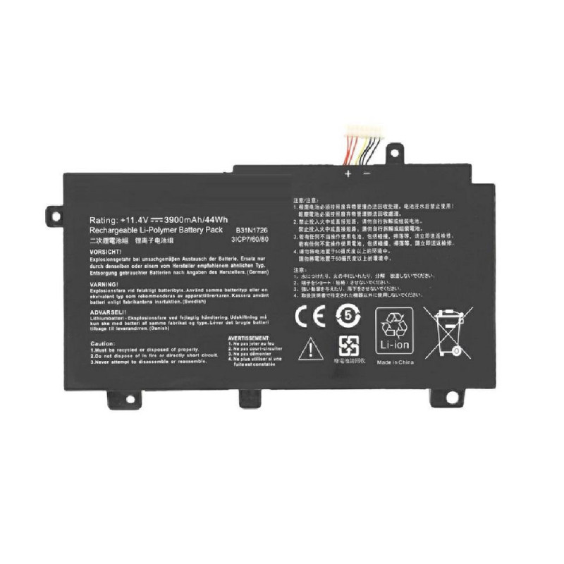 Batería compatible para portátil ASUS B31BN91 11.4V 3900mAh