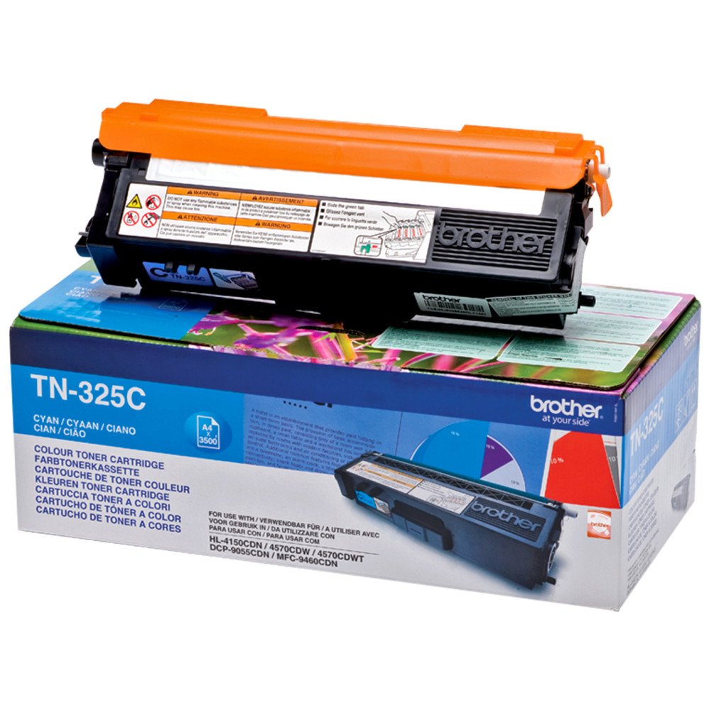 Tóner original brother  tn325c cian 3.500 páginas