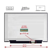 Pantalla para portátil LED 15.6\ 40 Pines Full HD Sin Brackets 240 Hz"