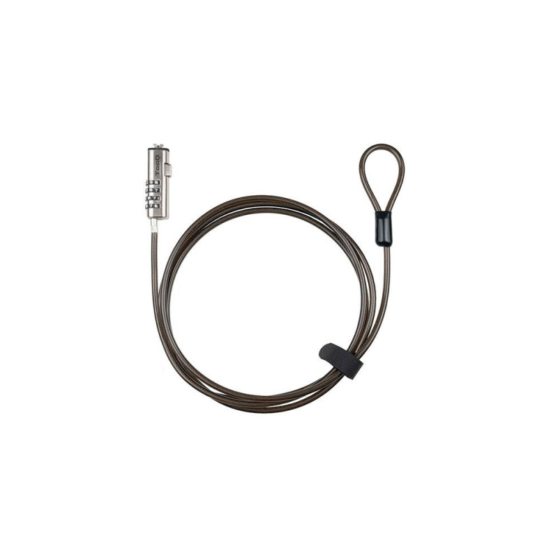 Cable de seguridad portatiles /monitores/televisores tooq tqclkc0035-g sistema nano con combinacion