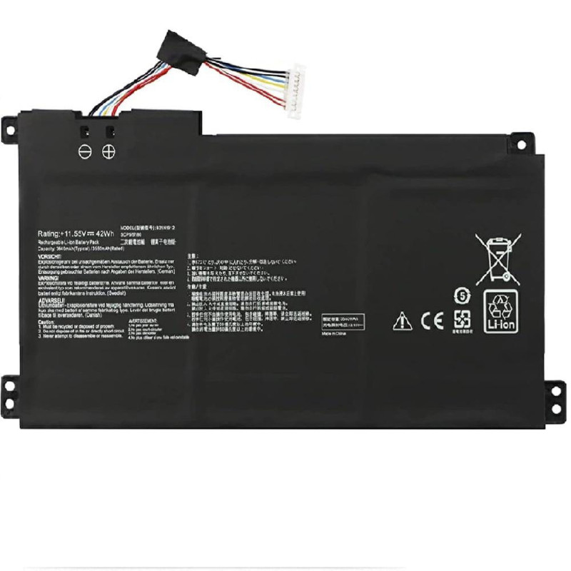 Batería compatible para portátil ASUS B31N1912 11.4V 3600mAh
