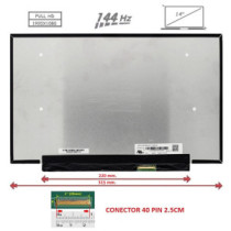 Pantalla compatible para portátil LED 14\ SLIM 40 Pines FULL HD Sin brackets 144 Hz"