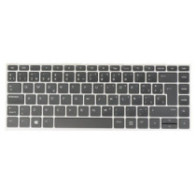 Teclado compatible para portátil HP 640 G4 / 640 G5 Marco Plata / Conector ancho