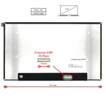 Pantalla para portátil LED 14\ Slim 30 Pines Full HD Sin Brackets Ancho 315mm Sin Reborde"