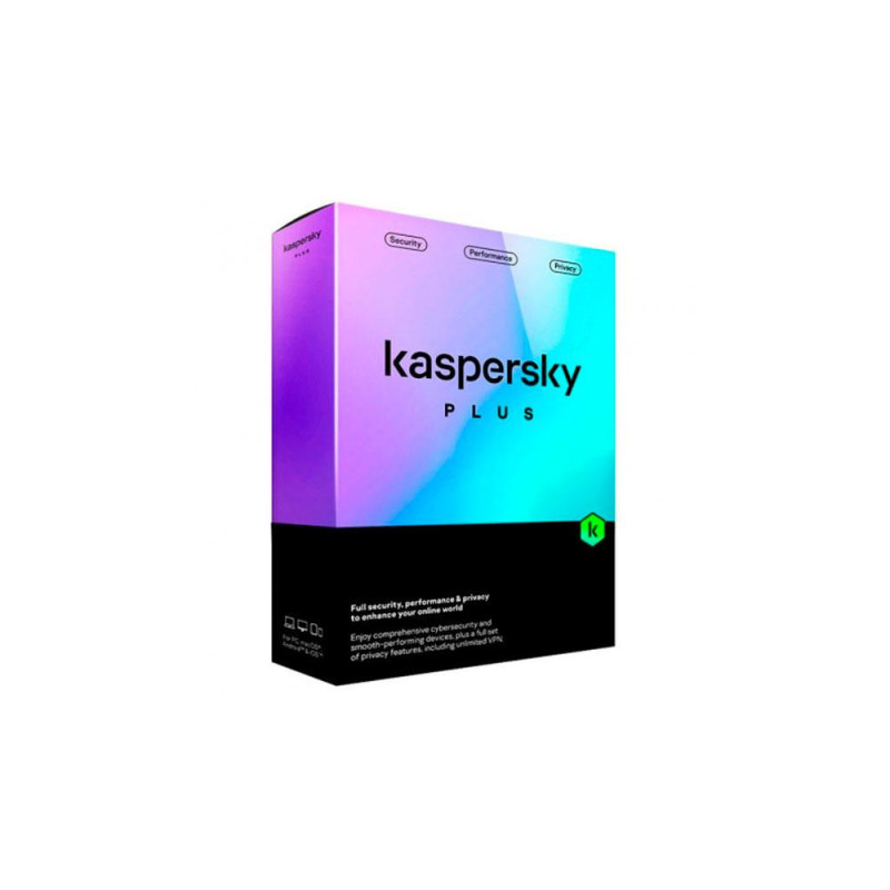 Antivirus Kaspersky Plus / 1 Dispositivo / 1 Año / Caja / KL1042S5AFS