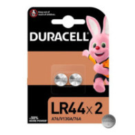 Pila boton Alcalina LR44 Duracell / 1.5V / 76A / A76 / V13GA / Ag13 / (2 Uds)  950383