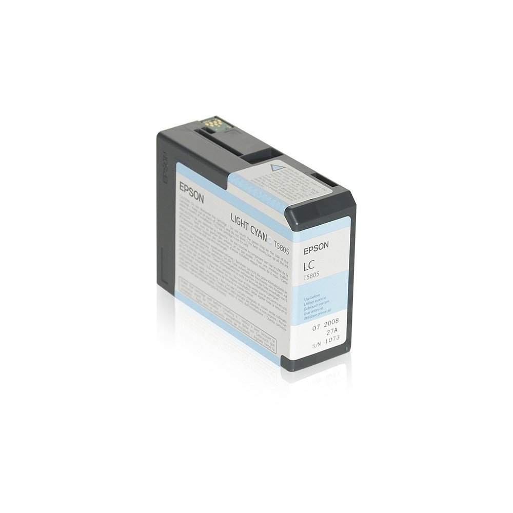 Tinta original epson t580500 cian claro c13t580500 80ml