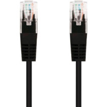 Cable red latiguillo RJ45 cat.6 UTP 1.5 metros / Negro / Bulk