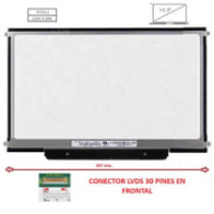 Pantalla compatible para portátil LED 13.3\ SLIM 30 Pines WXGA Conector frontal Brackets Laterales"