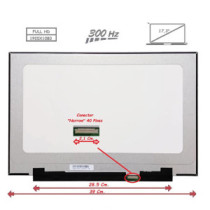 Pantalla para portátil LED 17.3\ 40 Pines Full HD 300Hz Sin Brackets"