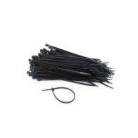 Brida de nylon 150x3.6mm Negra / Resistente rayos UVA / Bolsa 100 uds / NYTFR-150x3.6