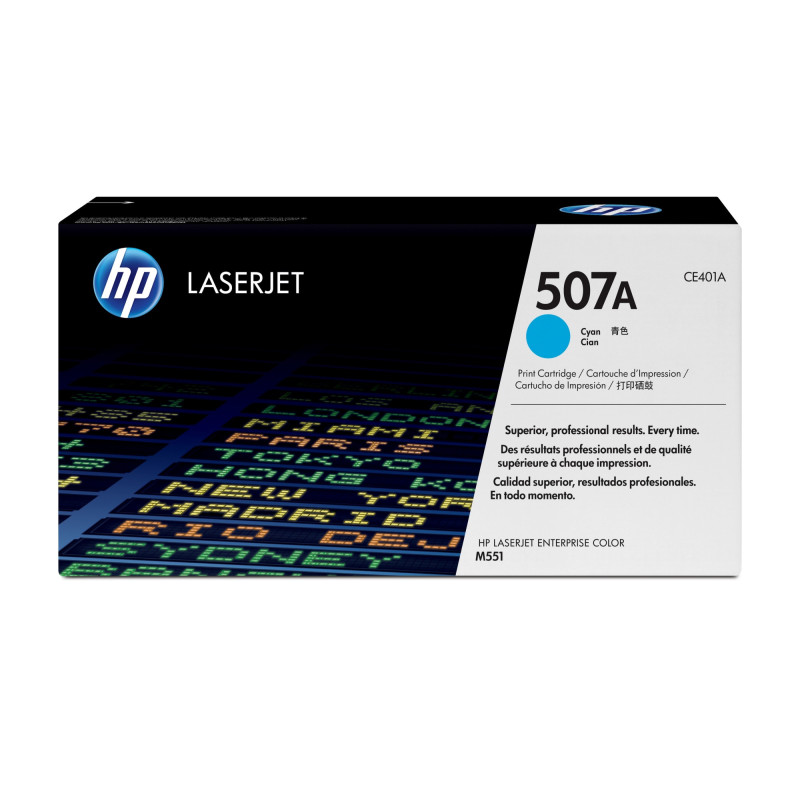 Tóner original hp ce401a cian 507a 6.000 páginas